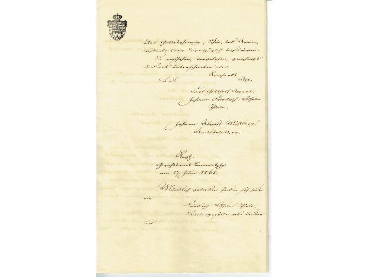 FISKAL-DOKUMENTE: 1682/1872, umfangreiche Forschungssammlung mit fast 290 Stempelpapieren mit vielen Seltenheiten bzw. Unikat