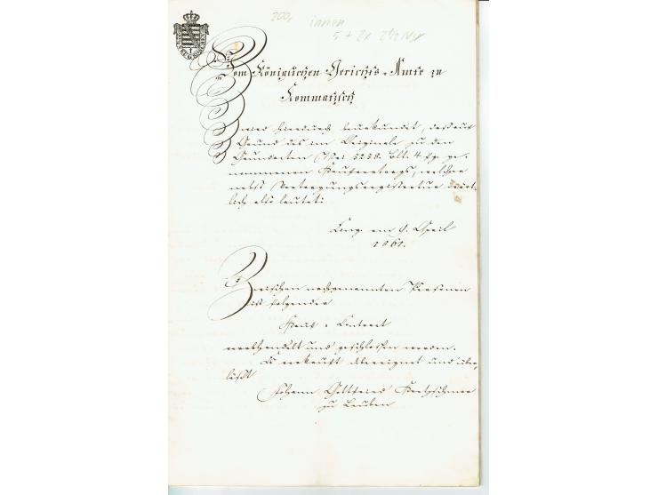 FISKAL-DOKUMENTE: 1682/1872, umfangreiche Forschungssammlung mit fast 290 Stempelpapieren mit vielen Seltenheiten bzw. Unikat