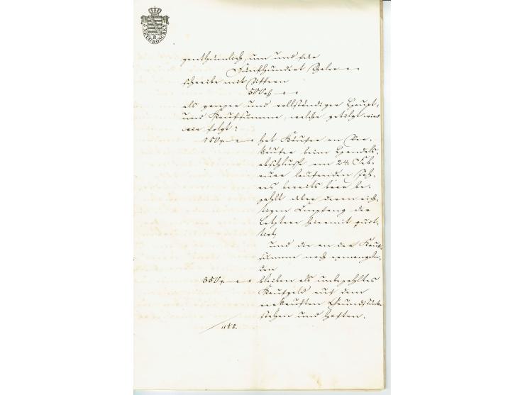 FISKAL-DOKUMENTE: 1682/1872, umfangreiche Forschungssammlung mit fast 290 Stempelpapieren mit vielen Seltenheiten bzw. Unikat