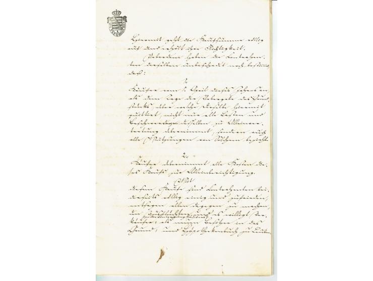 FISKAL-DOKUMENTE: 1682/1872, umfangreiche Forschungssammlung mit fast 290 Stempelpapieren mit vielen Seltenheiten bzw. Unikat