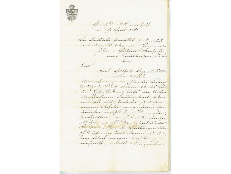 FISKAL-DOKUMENTE: 1682/1872, umfangreiche Forschungssammlung mit fast 290 Stempelpapieren mit vielen Seltenheiten bzw. Unikat