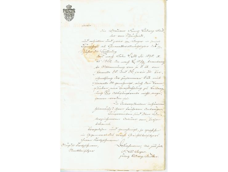 FISKAL-DOKUMENTE: 1682/1872, umfangreiche Forschungssammlung mit fast 290 Stempelpapieren mit vielen Seltenheiten bzw. Unikat