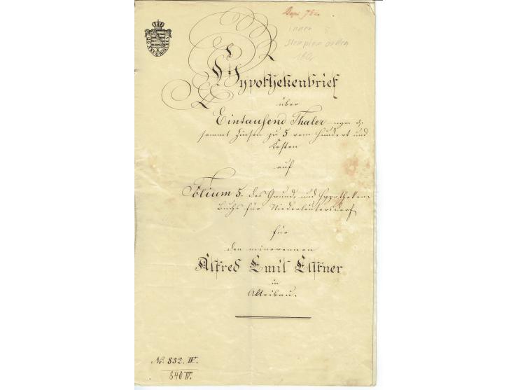 FISKAL-DOKUMENTE: 1682/1872, umfangreiche Forschungssammlung mit fast 290 Stempelpapieren mit vielen Seltenheiten bzw. Unikat