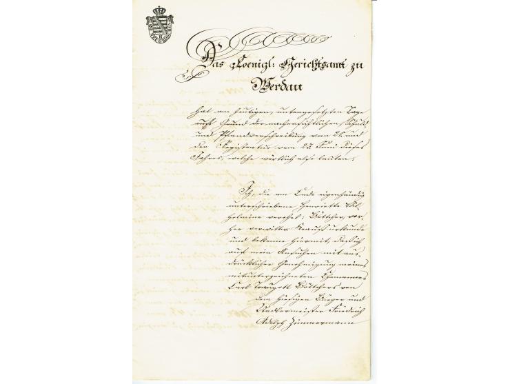 FISKAL-DOKUMENTE: 1682/1872, umfangreiche Forschungssammlung mit fast 290 Stempelpapieren mit vielen Seltenheiten bzw. Unikat