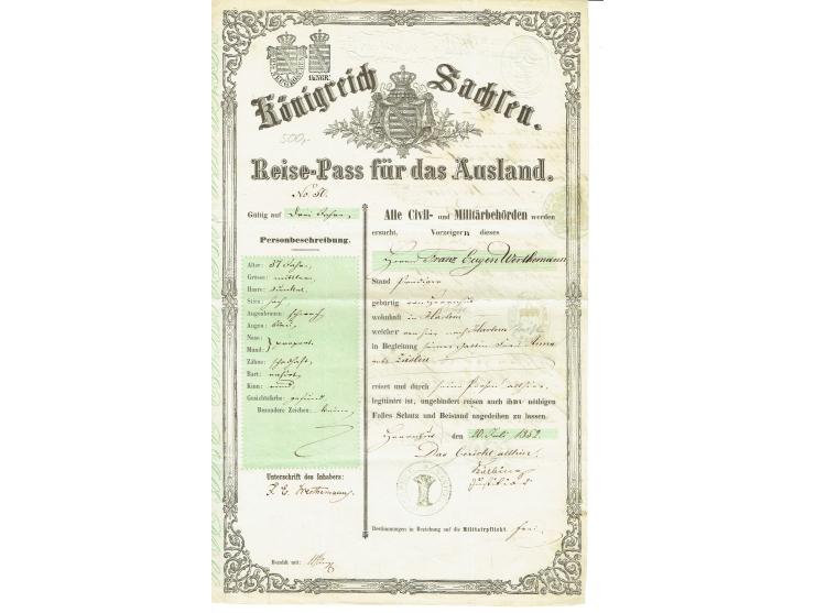 FISKAL-DOKUMENTE: 1682/1872, umfangreiche Forschungssammlung mit fast 290 Stempelpapieren mit vielen Seltenheiten bzw. Unikat