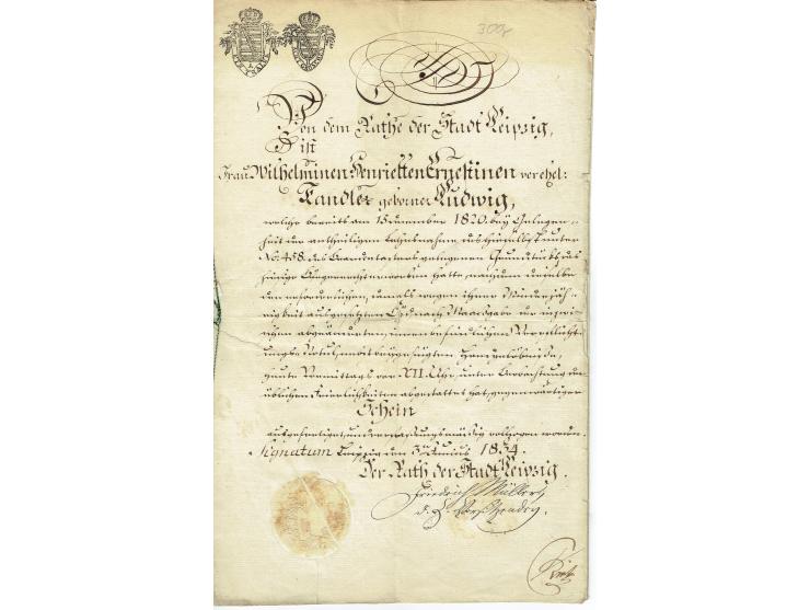 FISKAL-DOKUMENTE: 1682/1872, umfangreiche Forschungssammlung mit fast 290 Stempelpapieren mit vielen Seltenheiten bzw. Unikat