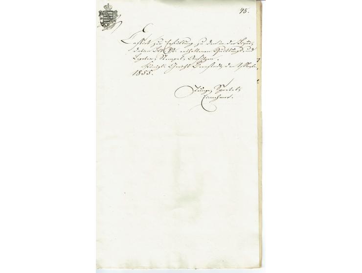 FISKAL-DOKUMENTE: 1682/1872, umfangreiche Forschungssammlung mit fast 290 Stempelpapieren mit vielen Seltenheiten bzw. Unikat