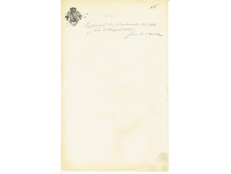 FISKAL-DOKUMENTE: 1682/1872, umfangreiche Forschungssammlung mit fast 290 Stempelpapieren mit vielen Seltenheiten bzw. Unikat