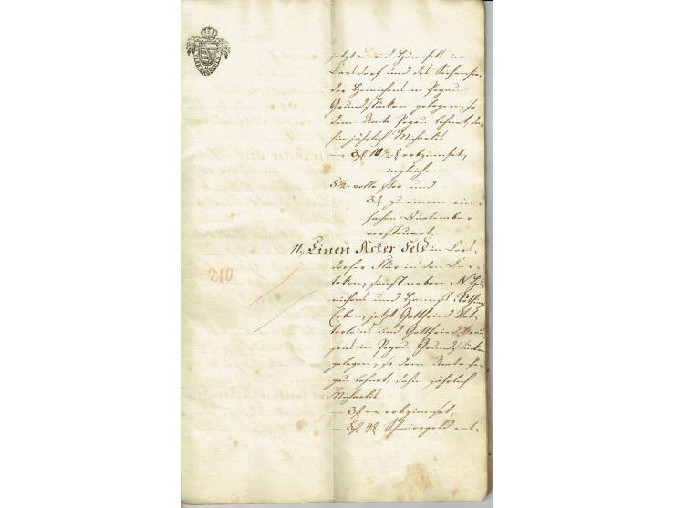 FISKAL-DOKUMENTE: 1682/1872, umfangreiche Forschungssammlung mit fast 290 Stempelpapieren mit vielen Seltenheiten bzw. Unikat