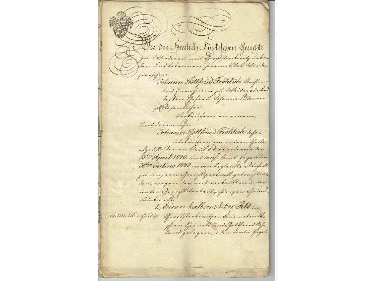 FISKAL-DOKUMENTE: 1682/1872, umfangreiche Forschungssammlung mit fast 290 Stempelpapieren mit vielen Seltenheiten bzw. Unikat