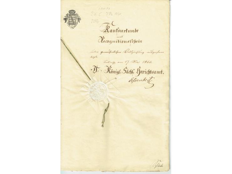 FISKAL-DOKUMENTE: 1682/1872, umfangreiche Forschungssammlung mit fast 290 Stempelpapieren mit vielen Seltenheiten bzw. Unikat