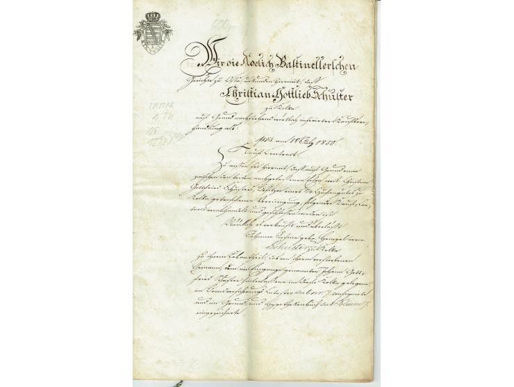 FISKAL-DOKUMENTE: 1682/1872, umfangreiche Forschungssammlung mit fast 290 Stempelpapieren mit vielen Seltenheiten bzw. Unikat