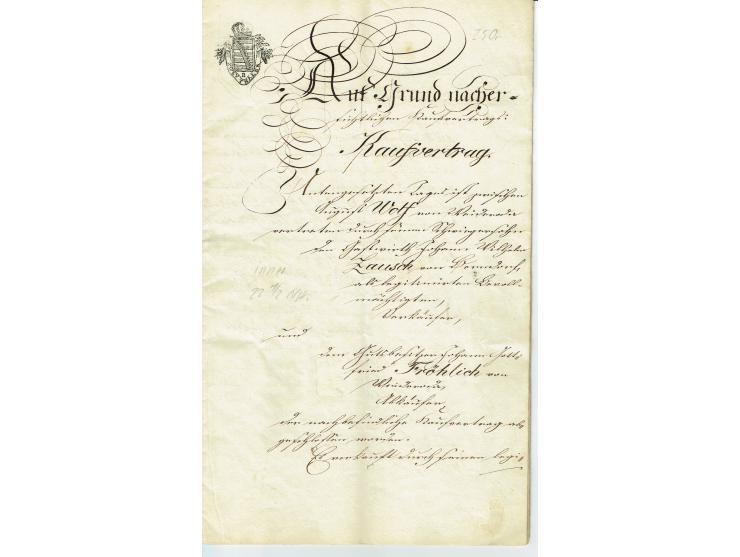 FISKAL-DOKUMENTE: 1682/1872, umfangreiche Forschungssammlung mit fast 290 Stempelpapieren mit vielen Seltenheiten bzw. Unikat