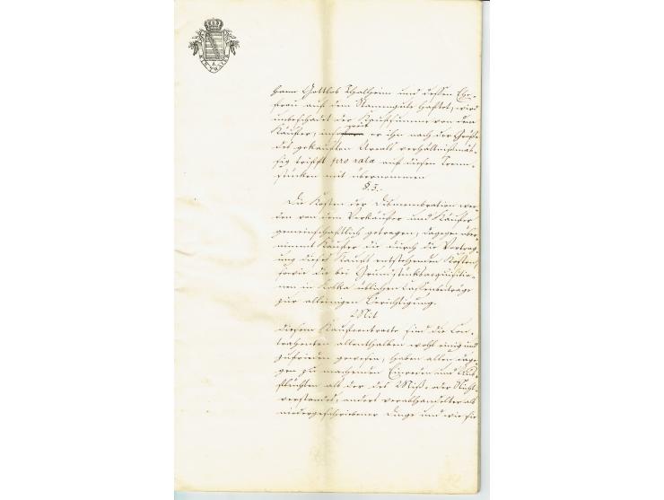 FISKAL-DOKUMENTE: 1682/1872, umfangreiche Forschungssammlung mit fast 290 Stempelpapieren mit vielen Seltenheiten bzw. Unikat