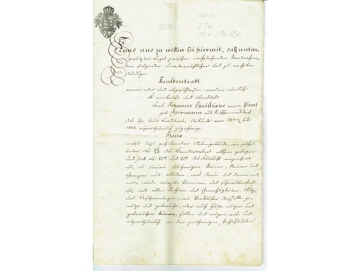 FISKAL-DOKUMENTE: 1682/1872, umfangreiche Forschungssammlung mit fast 290 Stempelpapieren mit vielen Seltenheiten bzw. Unikat