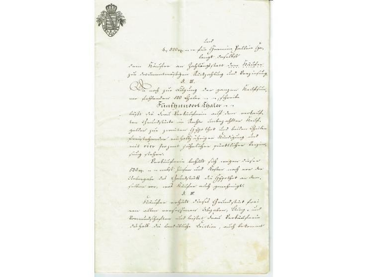 FISKAL-DOKUMENTE: 1682/1872, umfangreiche Forschungssammlung mit fast 290 Stempelpapieren mit vielen Seltenheiten bzw. Unikat