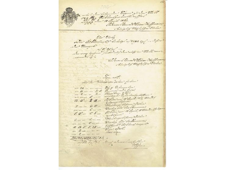 FISKAL-DOKUMENTE: 1682/1872, umfangreiche Forschungssammlung mit fast 290 Stempelpapieren mit vielen Seltenheiten bzw. Unikat