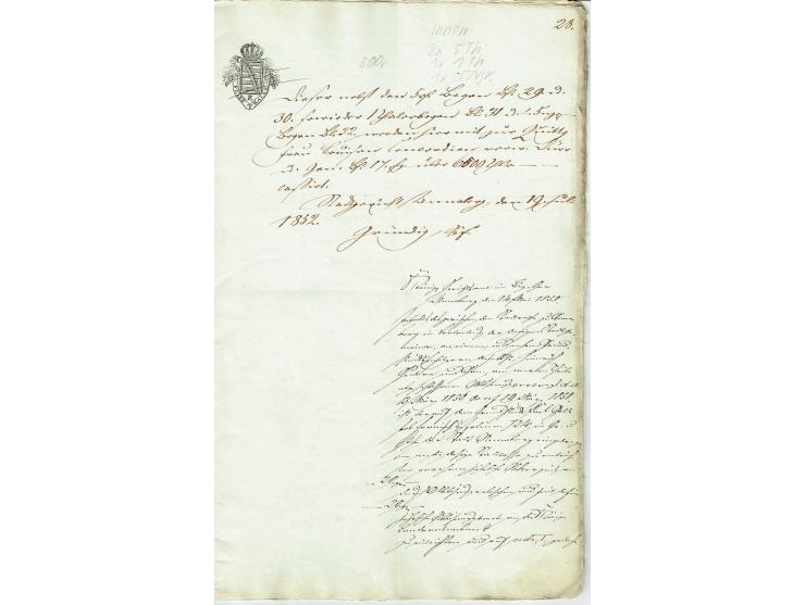 FISKAL-DOKUMENTE: 1682/1872, umfangreiche Forschungssammlung mit fast 290 Stempelpapieren mit vielen Seltenheiten bzw. Unikat