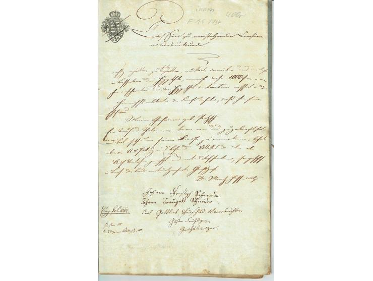 FISKAL-DOKUMENTE: 1682/1872, umfangreiche Forschungssammlung mit fast 290 Stempelpapieren mit vielen Seltenheiten bzw. Unikat