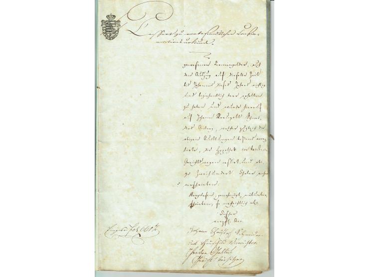 FISKAL-DOKUMENTE: 1682/1872, umfangreiche Forschungssammlung mit fast 290 Stempelpapieren mit vielen Seltenheiten bzw. Unikat