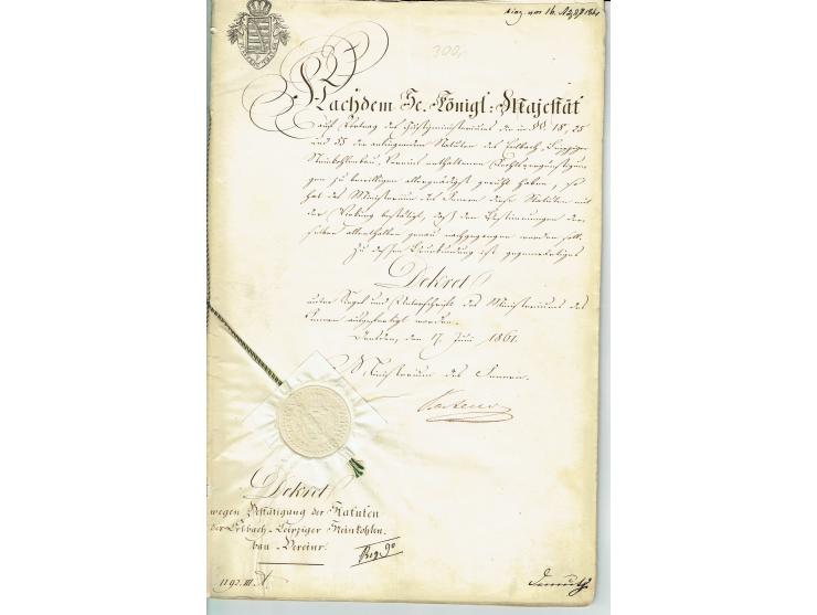 FISKAL-DOKUMENTE: 1682/1872, umfangreiche Forschungssammlung mit fast 290 Stempelpapieren mit vielen Seltenheiten bzw. Unikat