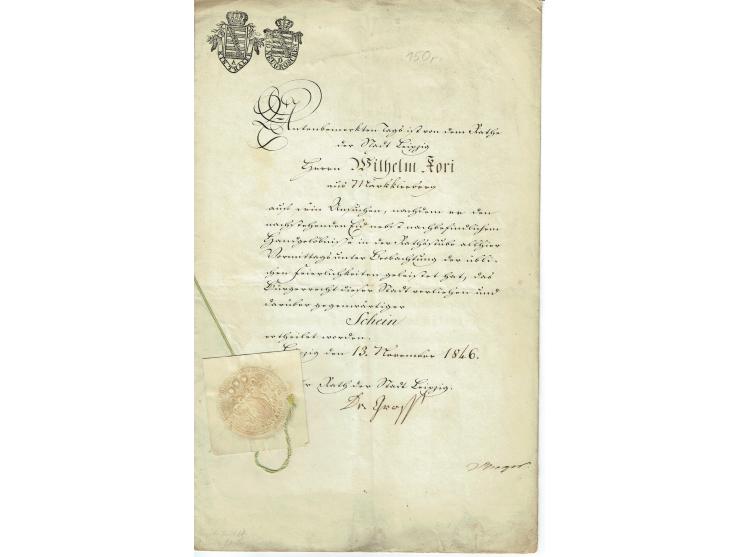 FISKAL-DOKUMENTE: 1682/1872, umfangreiche Forschungssammlung mit fast 290 Stempelpapieren mit vielen Seltenheiten bzw. Unikat