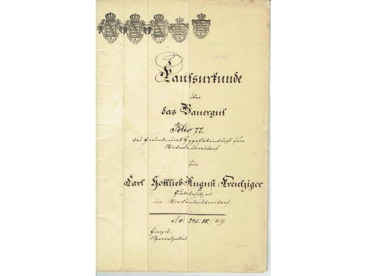 FISKAL-DOKUMENTE: 1682/1872, umfangreiche Forschungssammlung mit fast 290 Stempelpapieren mit vielen Seltenheiten bzw. Unikat
