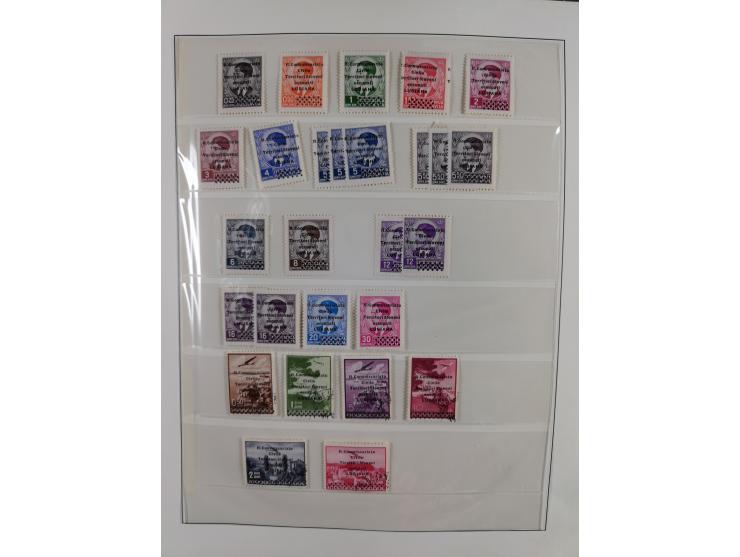 1944, meist ungebraucht/postfrische Sammlung mit wenigen Belegen, dazu netter Teil italienische Besetzung Laibach mit Briefen