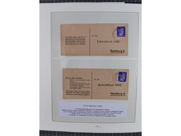 1944, meist ungebraucht/postfrische Sammlung mit wenigen Belegen, dazu netter Teil italienische Besetzung Laibach mit Briefen