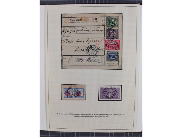 1944, meist ungebraucht/postfrische Sammlung mit wenigen Belegen, dazu netter Teil italienische Besetzung Laibach mit Briefen