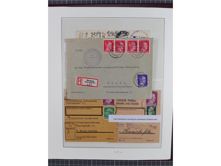 1944, meist ungebraucht/postfrische Sammlung mit wenigen Belegen, dazu netter Teil italienische Besetzung Laibach mit Briefen