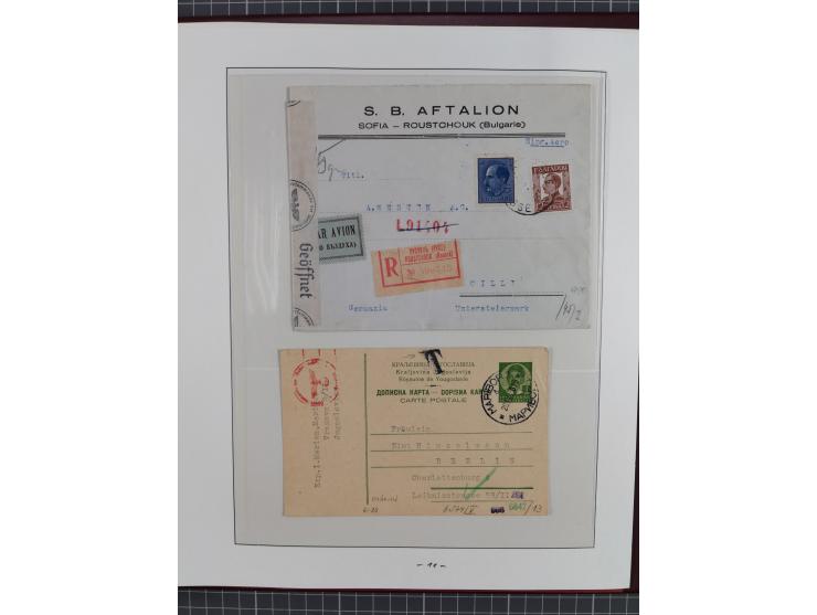 1944, meist ungebraucht/postfrische Sammlung mit wenigen Belegen, dazu netter Teil italienische Besetzung Laibach mit Briefen