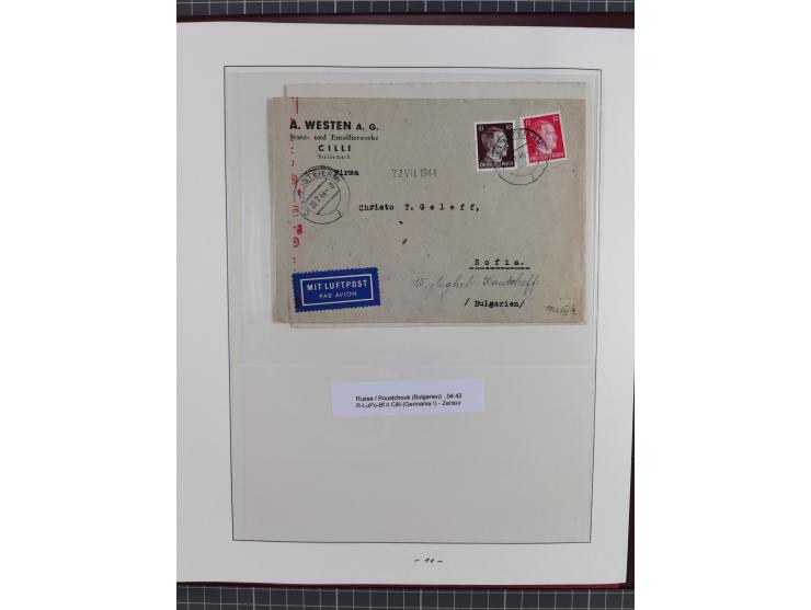 1944, meist ungebraucht/postfrische Sammlung mit wenigen Belegen, dazu netter Teil italienische Besetzung Laibach mit Briefen