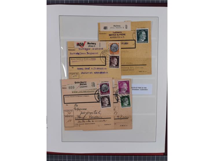 1944, meist ungebraucht/postfrische Sammlung mit wenigen Belegen, dazu netter Teil italienische Besetzung Laibach mit Briefen