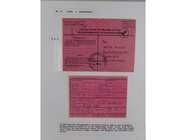 1941/46, interessante Sammlung “Der Krieg in der Wüste” mit vielen verschiedenen Einheiten und Feldpoststempeln, R-Dienstbrie