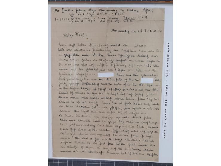 1941/46, interessante Sammlung “Der Krieg in der Wüste” mit vielen verschiedenen Einheiten und Feldpoststempeln, R-Dienstbrie