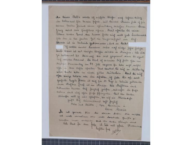1941/46, interessante Sammlung “Der Krieg in der Wüste” mit vielen verschiedenen Einheiten und Feldpoststempeln, R-Dienstbrie