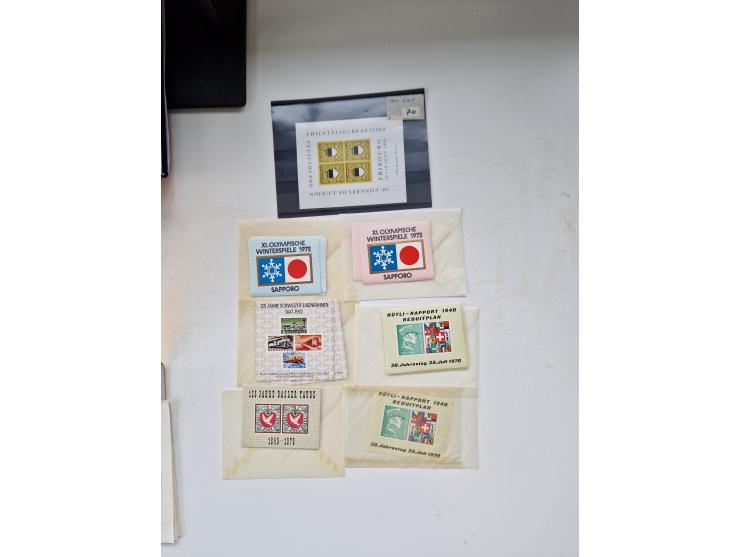 1850/1975 (ca.), meist gestempelter Dublettenbestand sowie einige Briefe, mit Schwerpunkt Pro Juventute und Pro Patria, mit e