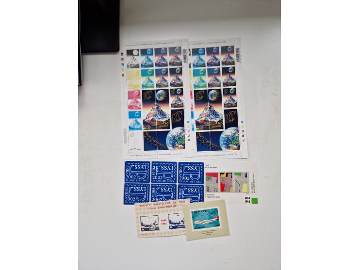 1850/1975 (ca.), meist gestempelter Dublettenbestand sowie einige Briefe, mit Schwerpunkt Pro Juventute und Pro Patria, mit e