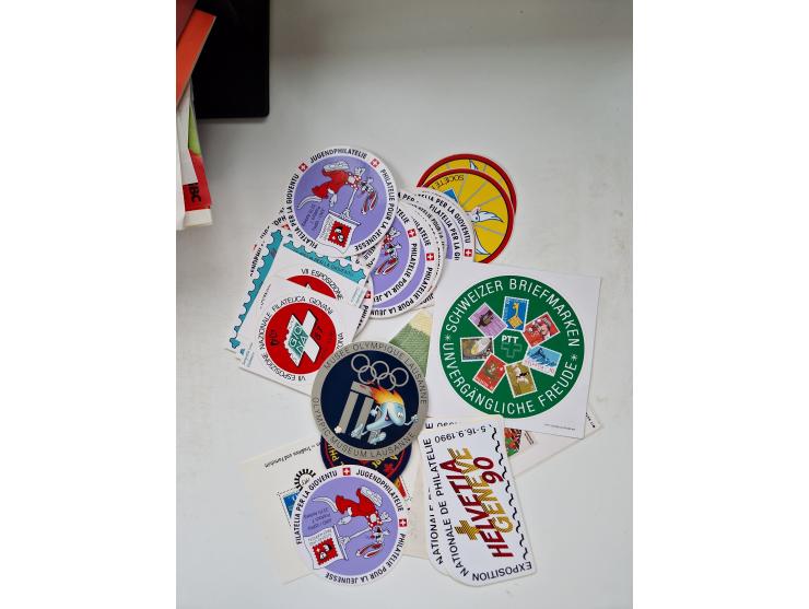 1850/1975 (ca.), meist gestempelter Dublettenbestand sowie einige Briefe, mit Schwerpunkt Pro Juventute und Pro Patria, mit e