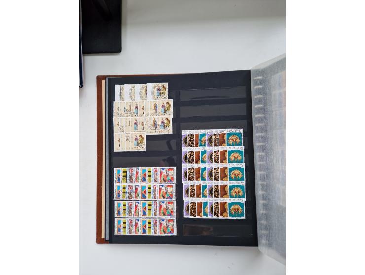 1850/1975 (ca.), meist gestempelter Dublettenbestand sowie einige Briefe, mit Schwerpunkt Pro Juventute und Pro Patria, mit e