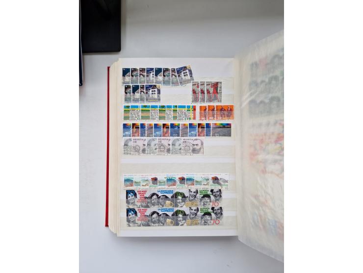 1850/1975 (ca.), meist gestempelter Dublettenbestand sowie einige Briefe, mit Schwerpunkt Pro Juventute und Pro Patria, mit e