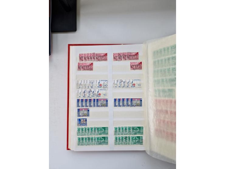 1850/1975 (ca.), meist gestempelter Dublettenbestand sowie einige Briefe, mit Schwerpunkt Pro Juventute und Pro Patria, mit e