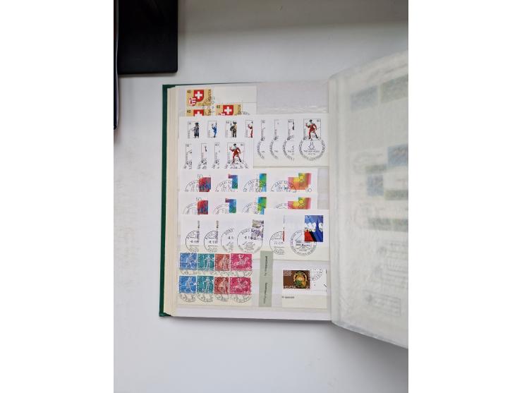 1850/1975 (ca.), meist gestempelter Dublettenbestand sowie einige Briefe, mit Schwerpunkt Pro Juventute und Pro Patria, mit e