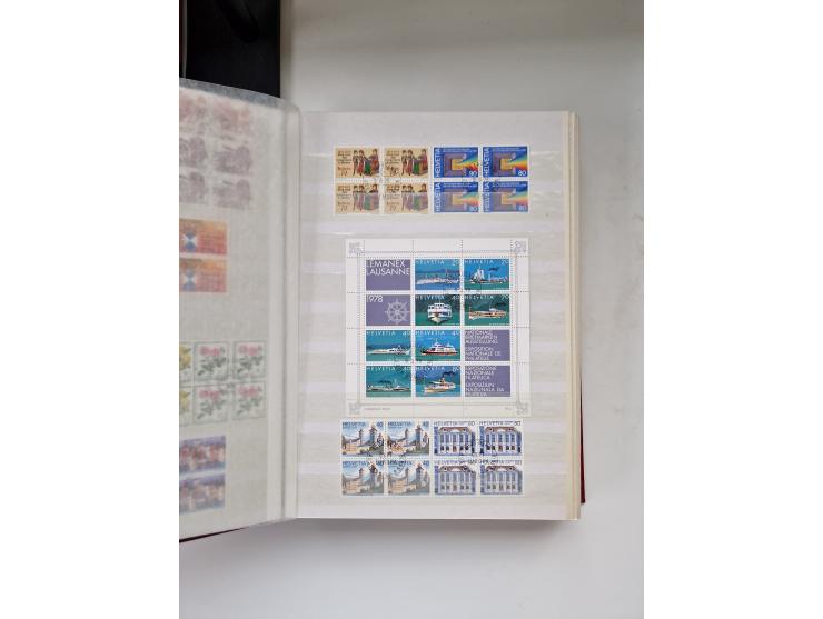 1850/1975 (ca.), meist gestempelter Dublettenbestand sowie einige Briefe, mit Schwerpunkt Pro Juventute und Pro Patria, mit e