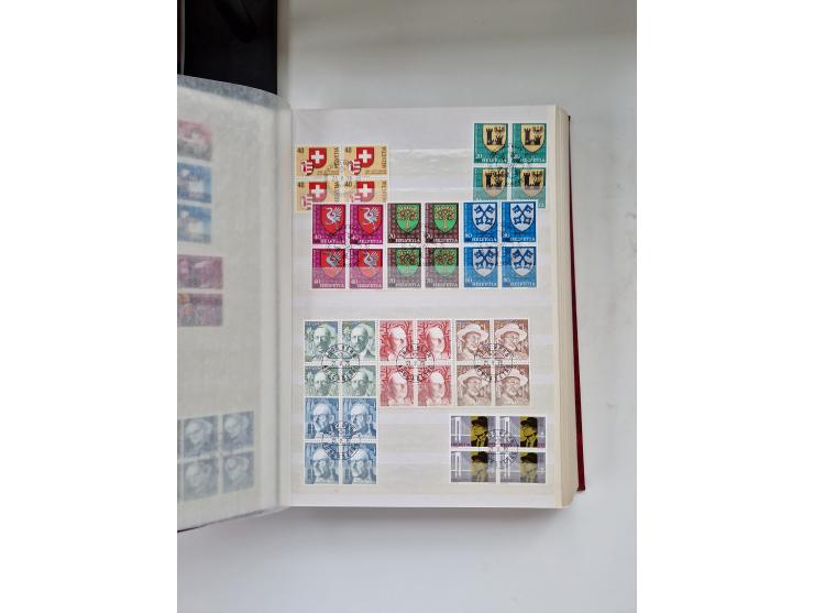 1850/1975 (ca.), meist gestempelter Dublettenbestand sowie einige Briefe, mit Schwerpunkt Pro Juventute und Pro Patria, mit e