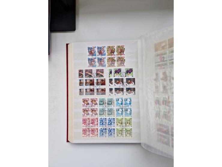 1850/1975 (ca.), meist gestempelter Dublettenbestand sowie einige Briefe, mit Schwerpunkt Pro Juventute und Pro Patria, mit e