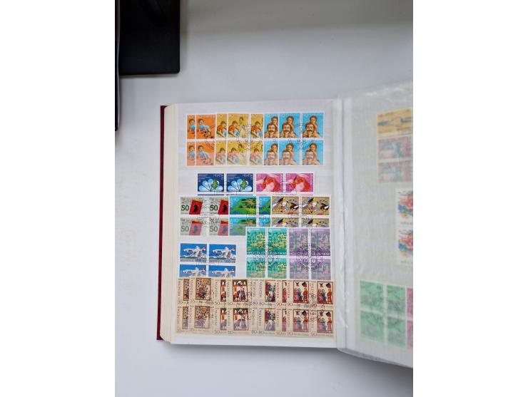 1850/1975 (ca.), meist gestempelter Dublettenbestand sowie einige Briefe, mit Schwerpunkt Pro Juventute und Pro Patria, mit e