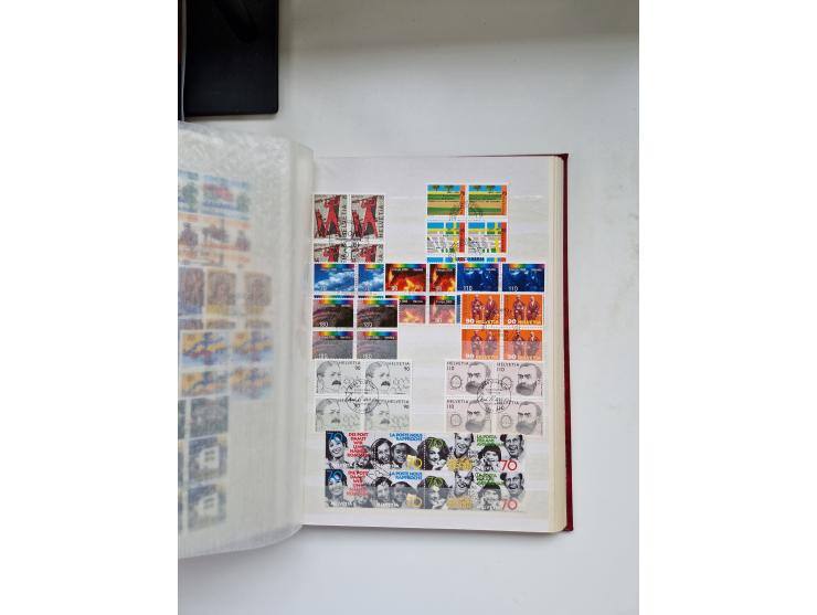 1850/1975 (ca.), meist gestempelter Dublettenbestand sowie einige Briefe, mit Schwerpunkt Pro Juventute und Pro Patria, mit e