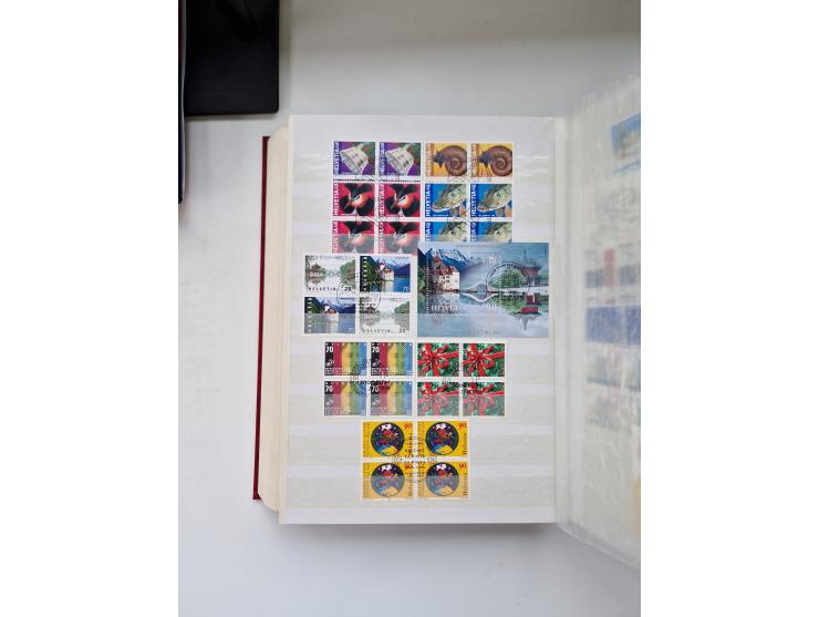 1850/1975 (ca.), meist gestempelter Dublettenbestand sowie einige Briefe, mit Schwerpunkt Pro Juventute und Pro Patria, mit e